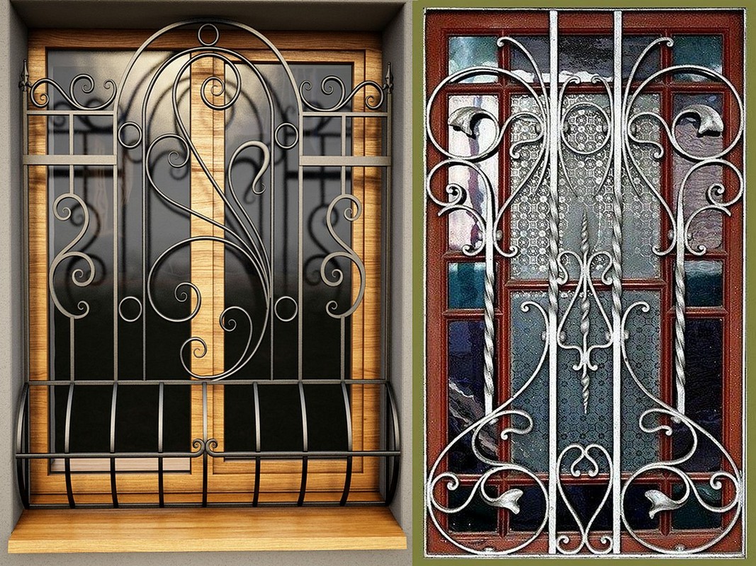 Кованые оконные решетки